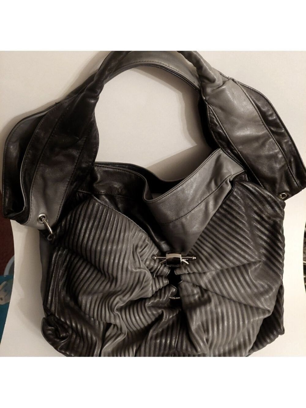 Miss Caprice Gray Gradient Handbag/ Purse
